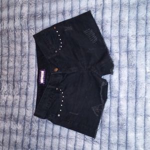 Heritage 1981 Black Denim Shorts
